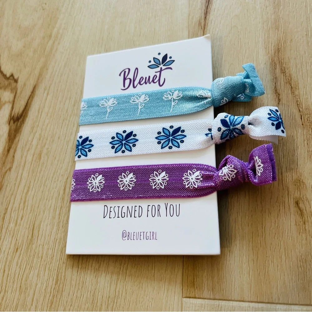 FREE ADD-ON NWT Bleuet 3pk Hair Ties